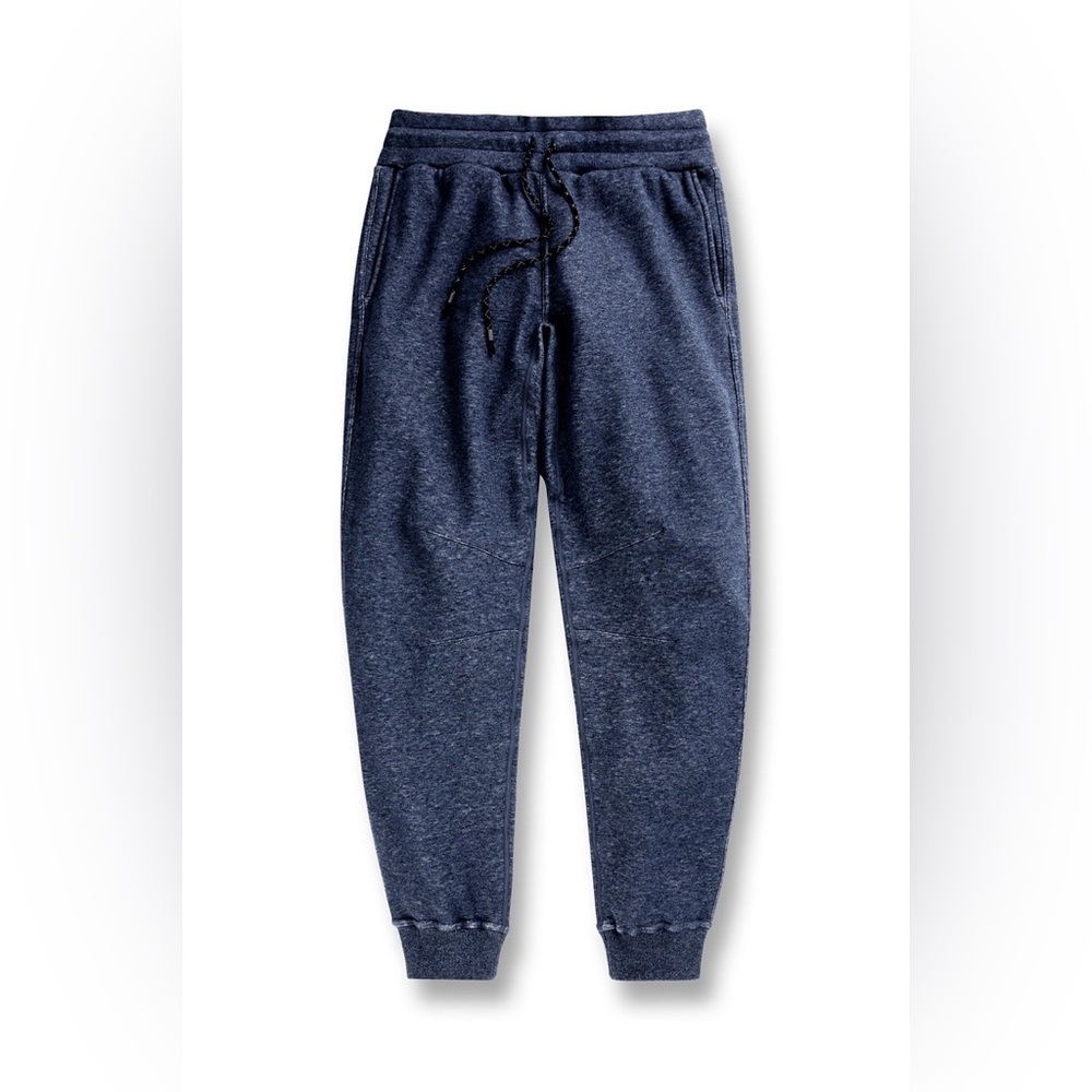 Fabletics Men’s Postgame Jogger Sweatpants Navy Heather Athletic Fleece M - Picture 1 of 11